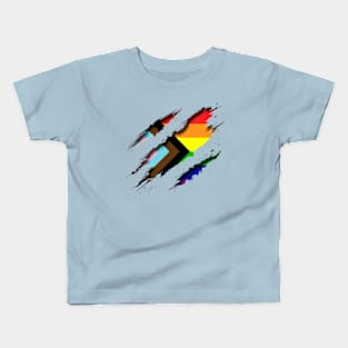 Progress Pride Shredding Kids T-Shirt